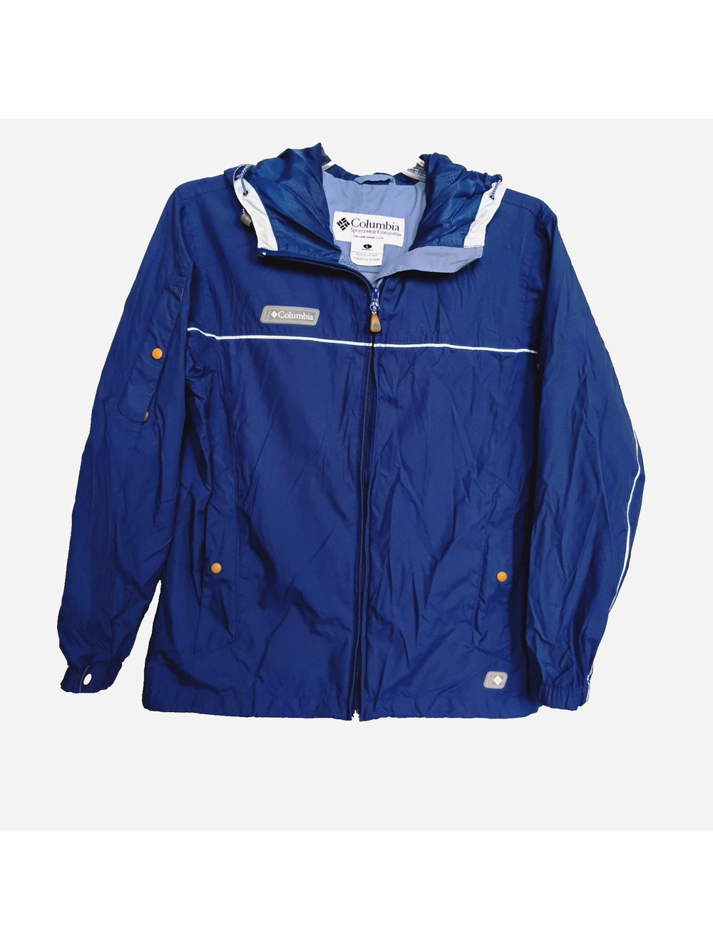 Columbia Women's Hooded Rain Jacket ~ Size L